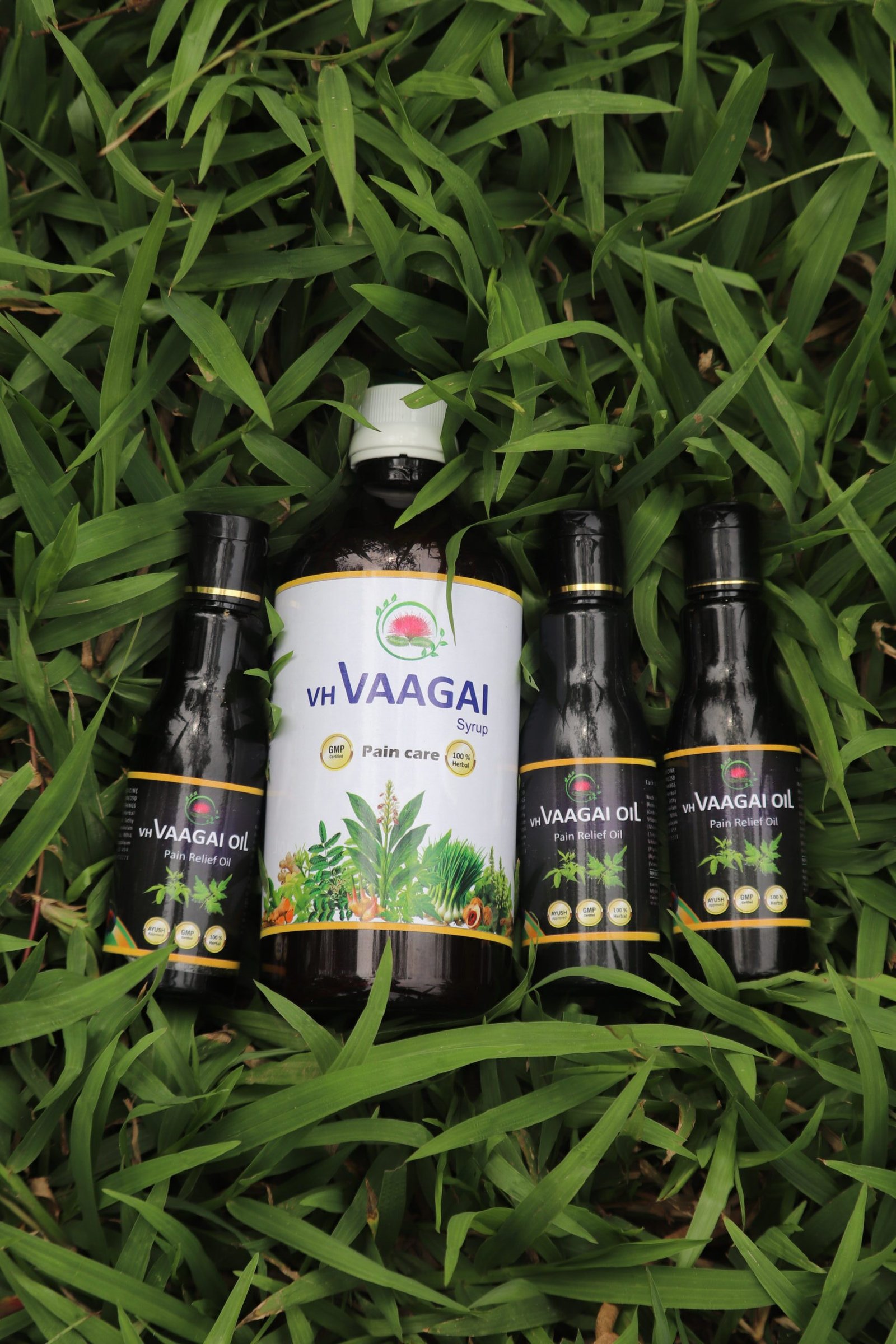 Result pack for வலி, வீக்கம், தசைப்பிடிப்பு, neck, shoulder, back, hip, leg pains, etc... 300 ml vaagai oil + 450 ml pain care சத்து Juice - Image 3